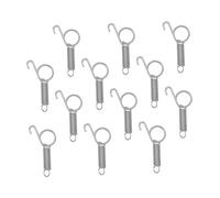 UKCOCO 12Pcs Rabbit Cage Spring Hooks Multi Functional Finger Latch for Pet Cages Durable Stainless Steel Clips for Convenient Door Security for Rabbits Chickens and Pets