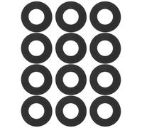 UKCOCO 12pcs Self-adhesive Donut Eva Foam Ski Boot Fitting Inserts for Intermediate Riders, Black Ankle Protection Padding to Reduce Friction and Provide Relief for Skiing and Snow Sports
