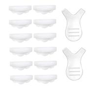 UKCOCO 12pcs Silicone Eyelash Perming Curler Pads with Eyelash Brushes for Natural Lash Lifting Compatible with Eye Shapes Reusable for Friends and Family