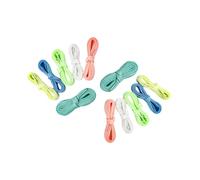UKCOCO 12Pcs Thicken Luminous Sneaker Shoe Laces Flat Colorful Glowing Shoelaces for Sneakers Casual Canvas Shoes Night Running Party Use