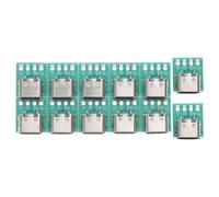 UKCOCO 12pcs USB C Pcb Converter Board with USB 3.1 Type C Male Female Plug, Zinc Alloy Material for Faster Data Transmission and Long-term Use, for DIY Cable Assembly and Electronic