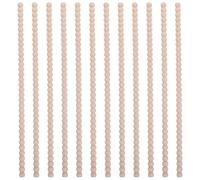 UKCOCO 12pcs Wooden Bead Decorative Strips Half Round Beaded Trim Molding Unfinished Wood Bead Trim for Crafts Decorative for Wall Door Window Cabinet Furniture Edges
