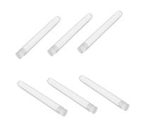UKCOCO 15Pcs Clear Plastic Storage Tubes with Caps Portable Test Tube Containers for Makeup Brush Organization for Eyelash Brushes Party Favors and Experiments