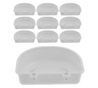 UKCOCO 15pcs Hanging Pet Bowls for Kennel and Crate, Versatile Use Water and Food Feeder Bowls Made of Sturdy Pp Material, Easy to Install for Home and Travel Birds, Ferrets, Small Dogs