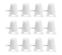 UKCOCO 15pcs Windup Mechanism for DIY Clay Crafts, Plastic Clockwork Legged Robot Movement Parts, White Wind up Components for Handmade Walking Robot Projects