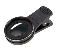 UKCOCO 15X Macro Lens Attachment 37mm Optic High Definition Magnifying Lens for Most Mobile Phones Portable Clip-On Black
