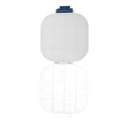 UKCOCO 16 Compartment Watercolor Palette Tray Portable Reusable Plastic Paint Organizer with Silicone Sealed Lid for Plein Air Painting Beginners and Artists 4.52x3.46x0.94in