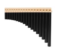 UKCOCO 16-note Pan Flute Plastic Chinese Music Instrument for Beginners and Students, Brown Pan Pipe for School Band Practice and Folk Performance