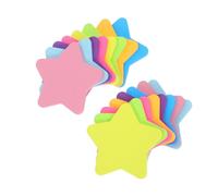 UKCOCO 16pcs Colorful Star Shaped Sticky Notepads with Strong Adhesive for Office School Home Smooth Writing Surface Portable Lightweight Self Adhesive Memo Pads for Notes and Reminders