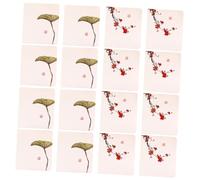 UKCOCO 16pcs Creative DIY Birthday and Thanksgiving Greeting Cards Set, Mixed Style Chinese and Korean Design, Thank You Blessing Cards for Holiday Celebrations Random Style