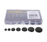 UKCOCO 170pcs Rubber Grommet Set for Electrical Wire Protection with Passthrough Design and Waterproof Features, Suitable for Automotive Cables in Offices and Factories