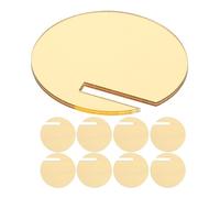 UKCOCO 180pcs Acrylic Drink Tags Round Shape for Themed Parties and Social Events, Golden Colour, Shatterproof and Reusable Wine Glass Identifiers, Fit Securely the Rim of Glasses