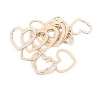 UKCOCO 18pcs Wooden Hearts Dream Catcher Frame with Heart-shaped Wood Rings for DIY Wooden Hoops Crafting, Featuring Versatile DIY Crafting and Easy Assembly, for Nursery Wreath Making