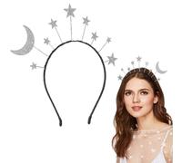 UKCOCO 1pc Birthday Party Star Moon Headband Glitter Fashion Hairband For Party Cosplay Costume Accessory, Multi, 20x17x0. 3cm