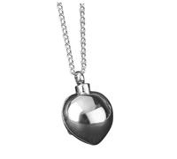 UKCOCO 1Pc Blue Heart Pendant Necklace Creative Fashion Cinerary Casket Jewelry Delicate Torque Design for Mother's Day Elegant and Stylish Accessory for Women