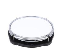UKCOCO 1Pc Dumb Drum Practice Pad Flexible and Durable Simulation Drum Trainer for Beginners and Advanced Drummers for Silent Practice Sessions White