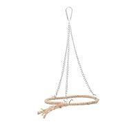 UKCOCO 1pc Hanging Swing Toy for Parrots Circular Bird Pendant for Climbing Biting Fun Activity for Parakeets Easy to Install Bird Cages