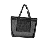UKCOCO 1pc High Capacity Portable Mesh Beach Tote Bag Multifunctional Shopping Pouch Lightweight and Toiletry Organizer for Travel Pool and Gym