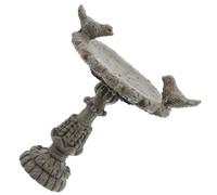 UKCOCO 1PC Mini Garden Bird Pool Decor Khaki Bird Bath Ornament for Miniature House Garden Decoration Lifelike Design for Friends Family