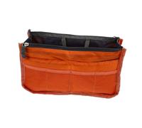 UKCOCO 1pc Multi Layer Practical Handbag Liner Large Capacity Storage Bags for Travel Makeup Organization Durable Foldable Insert for Handbags Orange