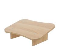 UKCOCO 1pc Multipurpose Foot Rest Stool Classic Wood Color Stepping Foot Stool for Office and Home Use Enhance Comfort and Support While Sitting Resting