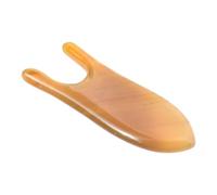 UKCOCO 1pc Ox Horn Massage Board Skin Care Tool for Nose Bridge and Eye Socket Smooth Polished Facial Massager with Design Gentle Skin for Relief and Circulation Improvement Random Color