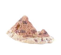 UKCOCO 1pc Resin Simulation Pyramid Model Reptile Box for Lizard Hiding Aquarium Decoration Fish Tank Ornament Crawler Case Craft for Unique Habitat Design