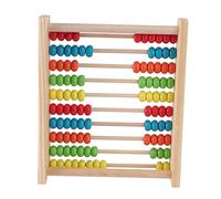 UKCOCO 1pc Wooden Abacus for Educational Math Counting Rack with Beads for Developing Early Learning Skills Boys and Wooden Design