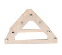 UKCOCO 1pc Wooden Rooster Hen Standing Shelf for Chickens and Birds Safe Chewable Perch to Reduce Boredom Interactive Animal for Pet Hens and Parrots Natural Design