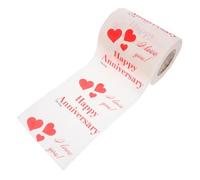 UKCOCO 1Roll Valentine Patterned Toilet Tissue Creative Ply Decorative Bathroom Paper for Holiday Cheer of Cute Love Heart Design for Valentines Day