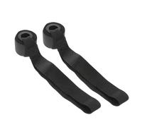 UKCOCO 1set Door Anchor Training Strap Elastic Exercise Resistance Bands for Home Fitness Durable Construction Strong Hold Black 2pcs