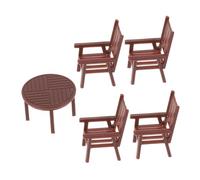 UKCOCO 1Set Miniature Furniture Set Scale Table Chairs for Dollhouse Realistic Model Decor for Educational Creative Projects for Dollhouse Enthusiasts and Artists