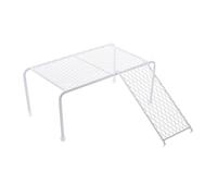 UKCOCO 1Set Rutin Chicken Rack with Stainless Steel Ladder Durable Climbing Platform for Chickens and Birds Outdoor Feeding Accessory for Pet Cages and
