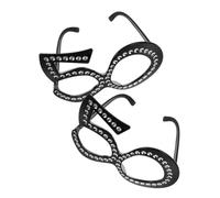 UKCOCO 2 Pairs Birthday Celebration Eyeglasses of Chic Number Molding Glasses for Fun Photo Props Lightweight Portable Party Decorations for Birthdays Anniversaries