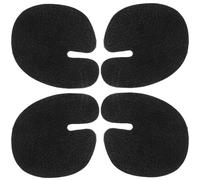 UKCOCO 2 Pairs Black Adhesive for Thong Sandals, Invisible Anti-Friction Forefoot Cushions, Self-Stick Shockproof Foot for Women’s Summer Sandals