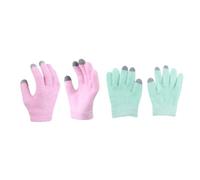 UKCOCO 2 Pairs Moisturizing Skin Care Gel Gloves with Essential Oil Mittens for Hand Therapy Touchscreen Compatible Gloves for Dry Hands