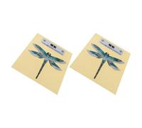 UKCOCO 2 Pcs Acoustic Guitar Stickers Dragonfly Inlay Decals Self-adhesive Pvc Fretboard Stickers for Guitar Decoration Suitable for Banjos