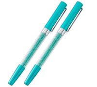 UKCOCO 2 Pcs Business Pen Crystal Metal Case Decor Writing Pen Smooth Writing Multi-purpose Office Stationary with Clip for Business Activities and Weddings