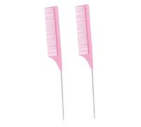 UKCOCO 2 Pcs Carbon Fiber Pintail Comb Professional Hair Cutting Teasing Tools Lightweight Static Barber Combs for Precise Styling for Salon Home Use
