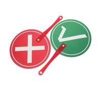 UKCOCO 2 Pcs Double Sided True False Paddles for Classroom Use Lightweight Interaction Boards for Teachers and Students Portable Voting and Scoring Tools for School Events and Games