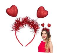 UKCOCO 2 Pcs Heart Headbands Comfortable Lightweight Cupid Headdress for Adults Versatile Valentine Party Accessory Durable Heart Design for Celebrations