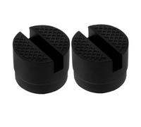 UKCOCO 2 Pcs Rubber Jack Pad Shock Buffer, Rubber Support Block, 5cm, Black, Shock Absorbing Cushion for Industrial Equipment and Furniture