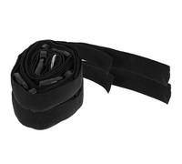 UKCOCO 2 Pcs Wall Mounted Storage Strap in Black, Adjustable Webbing Strap with Buckle for Camping Chair and Yoga Mat, Easy Installation, Multi-functional Storage Solution for Garage Use