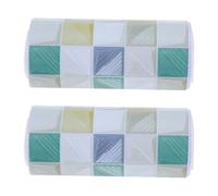 UKCOCO 2 Rolls Checked Bulletin Board Borders Roll - Self-adhesive Wall Chalkboard Sticker - Classroom Bulletin Board Wall Strips for School Office and Party Decoration