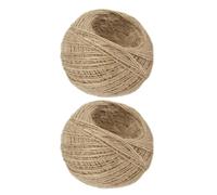 UKCOCO 2 Rolls Jute String, Jute Twine, 2 Rolls, 2mm, Khaki, Rustic DIY Craft Decorating String for Art Projects and Custom Projects