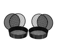 UKCOCO 2 Sets Handheld Plastic Science Test Sieves for Educational Lab Soil Seed Screening Teaching Props for School Learning and Outdoor Sand Play Activities