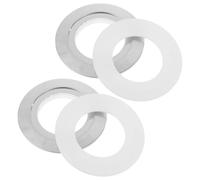 UKCOCO 2 Sets Toilet Flush Button Converter Plates for Dual Flush Toilets Universal 38mm to 48mm/58mm with Electroplated Finish Compatible with Bathroom Cisterns