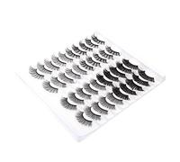 UKCOCO 20 Pairs Natural Look False Eyelashes for Girl Makeup Comfortable Flexible and Durable Fake Lashes for Weddings Parties and Daily Use