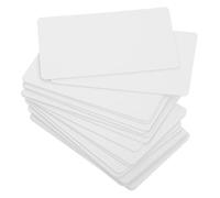 UKCOCO 20 Pcs Blank White PVC Cards Double Sided Printable Plastic Id Badge Cards Coated for Inkjet Printers Chip Compatible Business Photo Badges