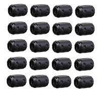 UKCOCO 20 Pcs Mini Clip-on Noise Filter Ferrite Core for Power and Video Cables with Abs Material and Self-adaption Clip Design, for High Suppression